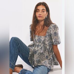 Free people Eloise jacquard blouse